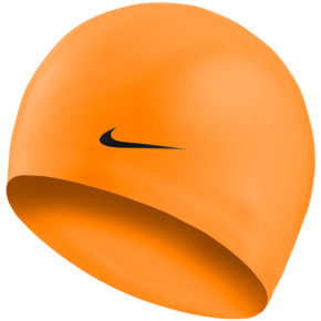 Czepek pływacki Nike Os Solid Junior 8-14 lat pomarańczowy TESS0106-724