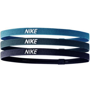 Opaska na głowę Nike Headbands 3 szt. turkusowa, niebieska, granatowa N1004529430OS