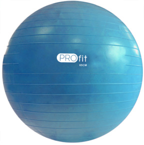 Piłka Gimnastyczna Profit 65 cm niebieska z pompką DK 2102