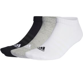 Skarpety adidas Cushioned Low-Cut 3p białe, szare, czarne IC1333