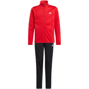 Dres dla dzieci adidas Essentials Big Logo Track Suit czerwono-czarny IJ6305