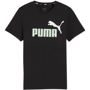 Koszulka dla dzieci Puma ESS+ 2 Col Logo Tee B czarna 586985 34