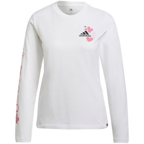 Koszulka damska adidas Floral Long Sleeve biała H14699