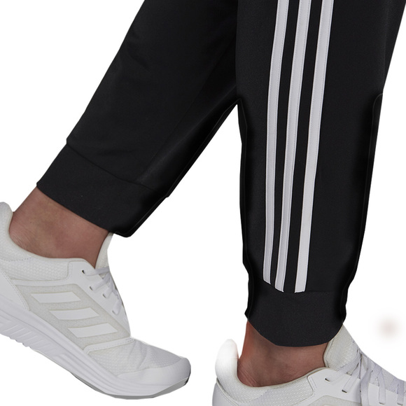 Spodnie męskie adidas Primegreen Essentials Warm-Up Tapered 3-Stripes Track czarne H46105