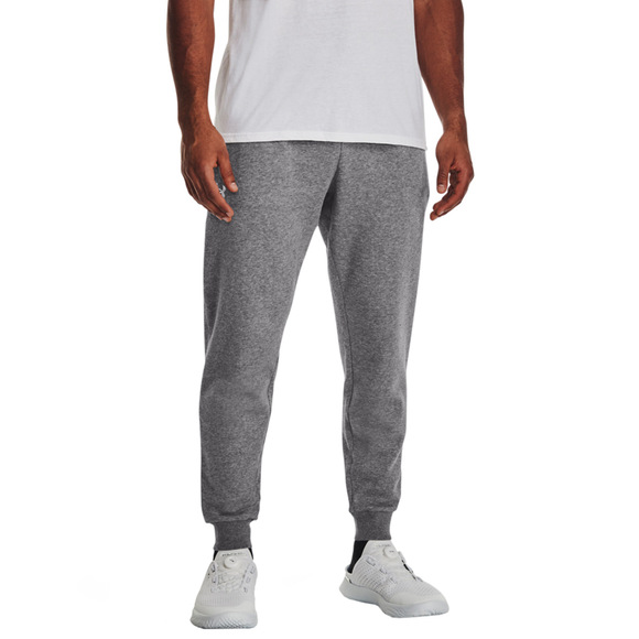 Spodnie męskie Under Armour Rival Fleece Joggers szare 1379774 025