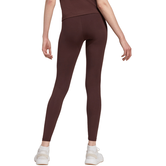 Legginsy damskie adidas Essentials Linear Cotton brązowe JY4886