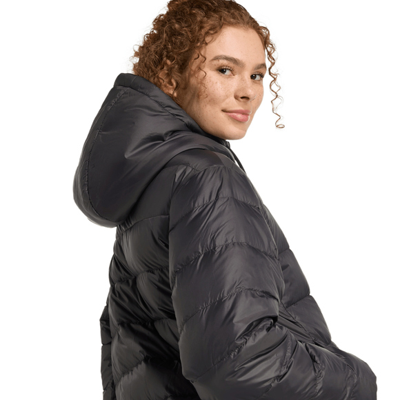 Kurtka damska adidas Essentials Climawarm Light Down Hoodie czarna KC1580