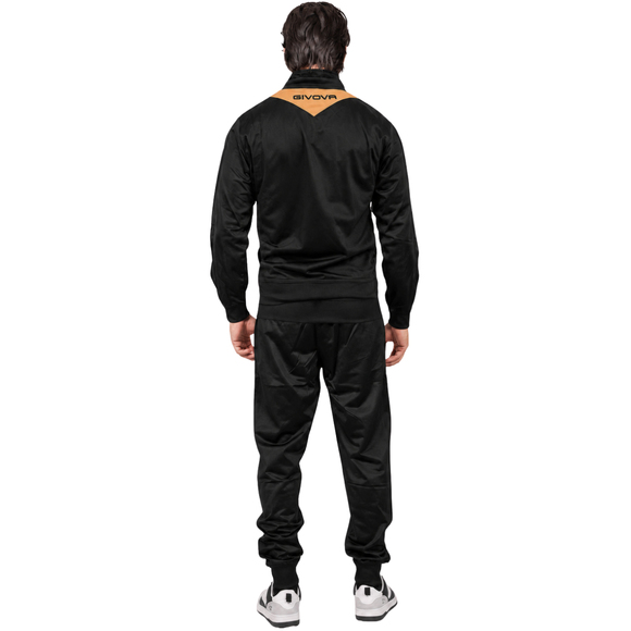 Dres Givova Tuta Visa Fluo czarno-pomarańczowy TR018F 1028