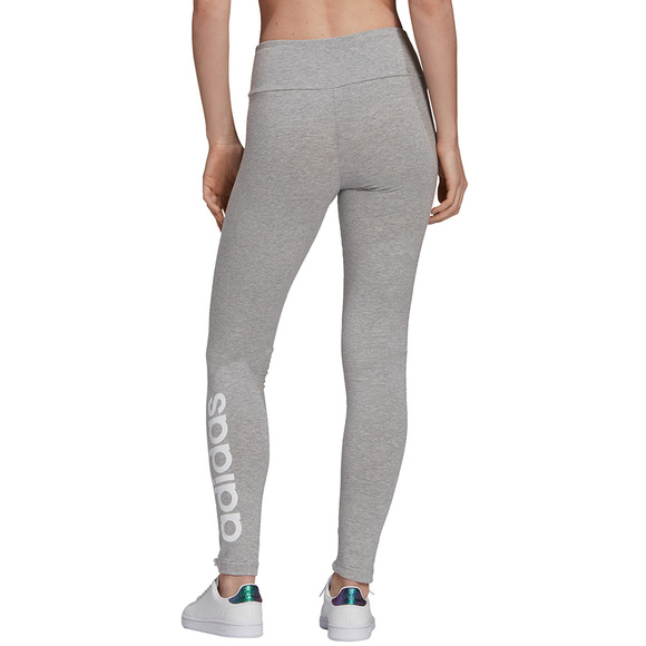 Legginsy damskie adidas Essentials High-Waist szare GL0638