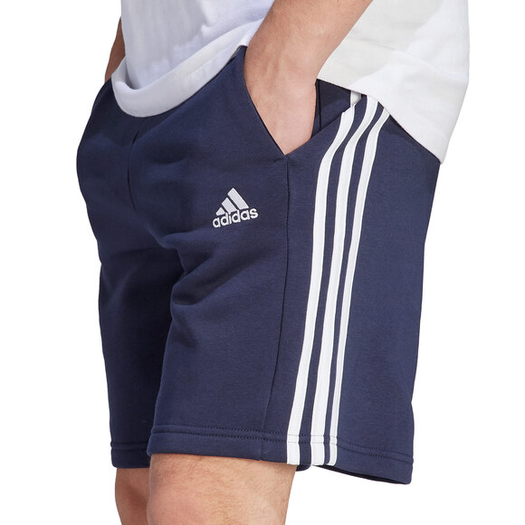 Spodenki męskie adidas Essentials Fleece 3-Stripes Shorts granatowe IJ6484