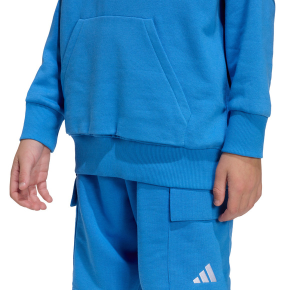 Bluza dla dzieci adidas Essentials Hoodie niebieska KD3382