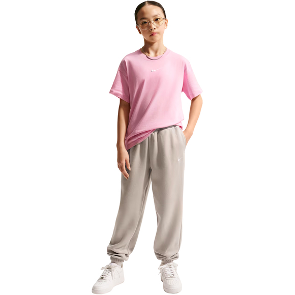 Spodnie dla dzieci Nike Sportswear Studio Fleece beżowe IM4905 211