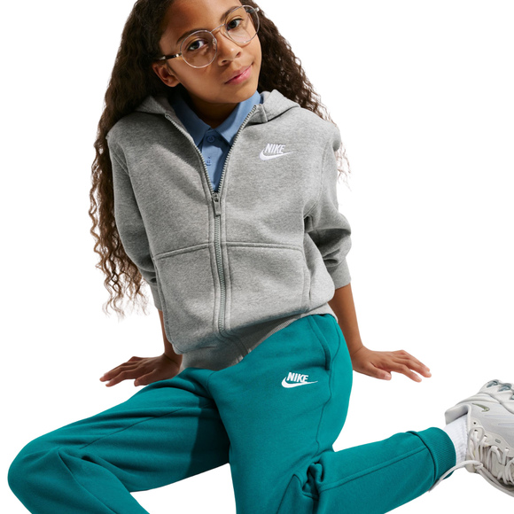 Spodnie dla dzieci Nike Sportswear Club Fleece zielone FD3008 372