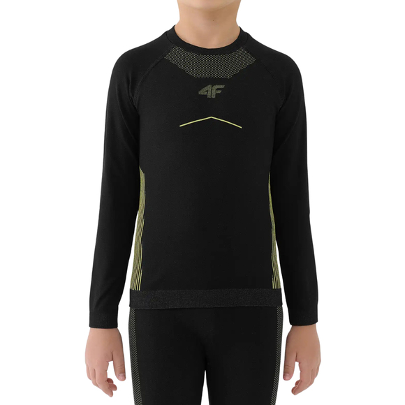 Bielizna bezszwowa dla chłopca 4F M248 głęboka czerń 4FJWAW25USEAM248 20S