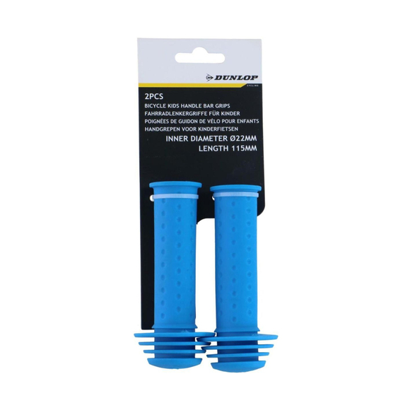 Chwyty rączki do kierownicy 115 mm Dunlop niebieskie 1070896