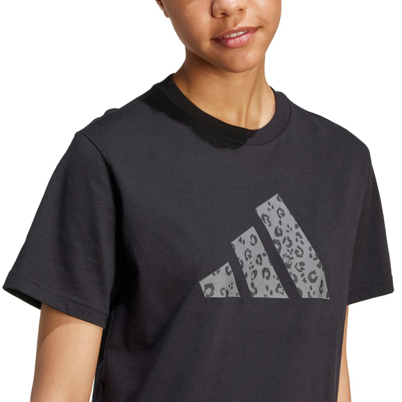 Koszulka damska adidas Animal Graphic czarna JV8536