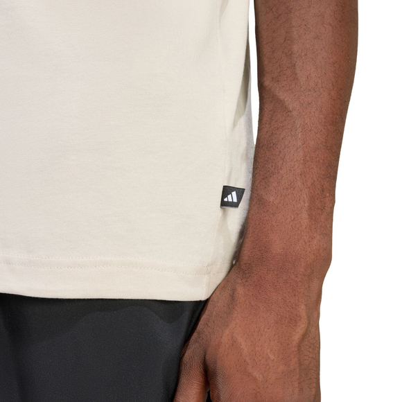 Koszulka męska adidas Camo Modern Logo Graphic beżowa JZ7495