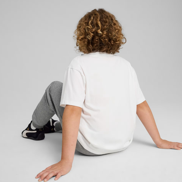 Koszulka dla dzieci Puma ESS Small No.1 Logo Relaxed Tee biała 684920 02