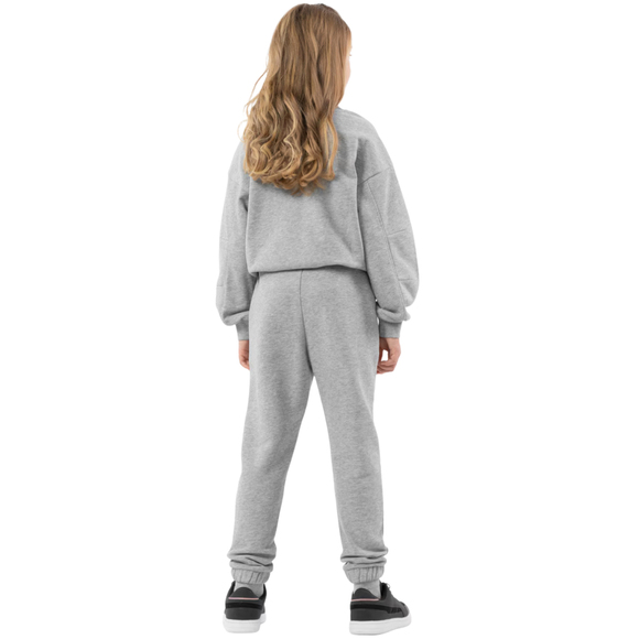 Spodnie dla dziewczynki 4F chłodny jasny szary melanż HJZ22 JSPDD002 27M