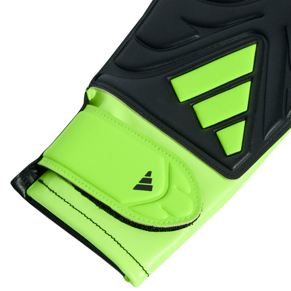 Rękawice bramkarskie dla dzieci adidas Copa Club czarno-limonkowe JN5341