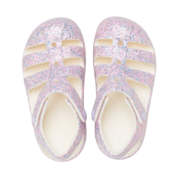 Sandały dla dzieci Crocs Classic Glitter Fismerman różowe 212644 0WV