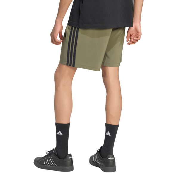 Spodenki męskie adidas Essentials 3-Stripes Chelsea Lite Woven oliwkowe KY4154