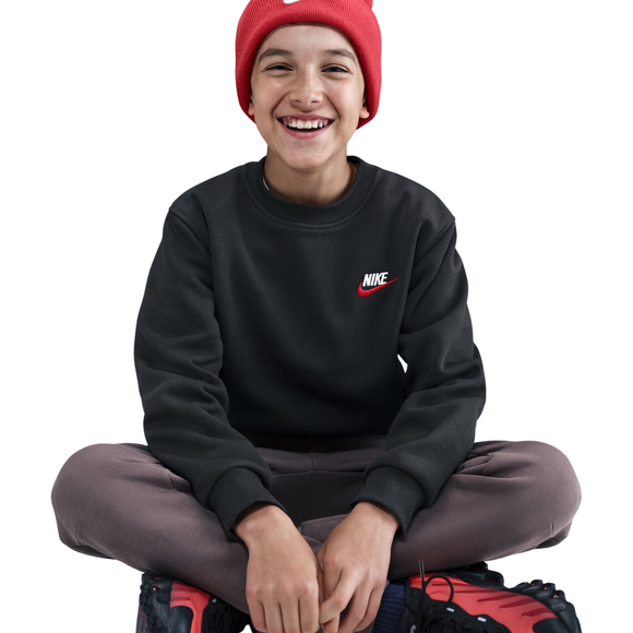 Bluza dla dzieci Nike Sportswear Club Fleece czarna FD3006 012