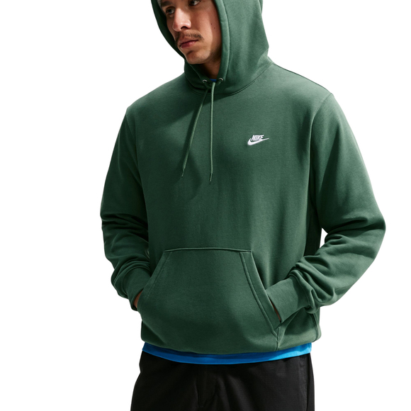 Bluza męska Nike Club FT PO Hoodie zielona FN3866 323