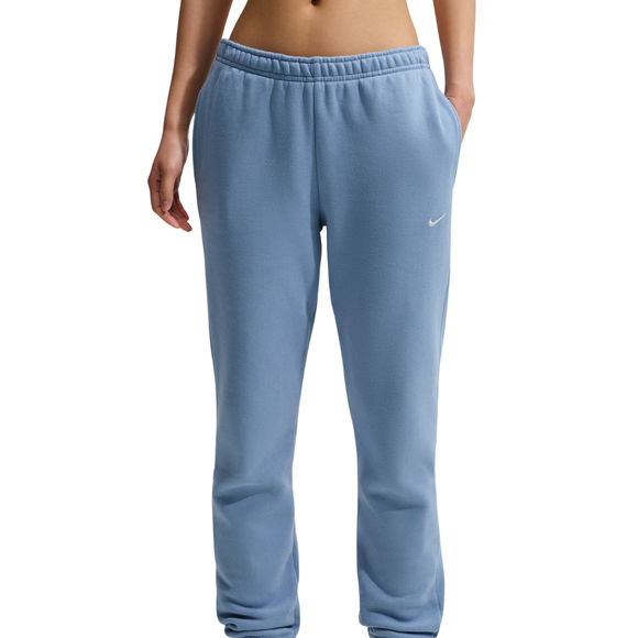 Spodnie damskie Nike Studio Fleece jasnoniebieskie IM8076 486