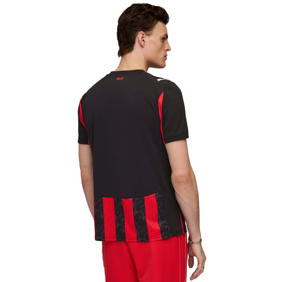 Koszulka męska Puma AC Milan Home Jersey Replica czarno-czerwona 779962 01 