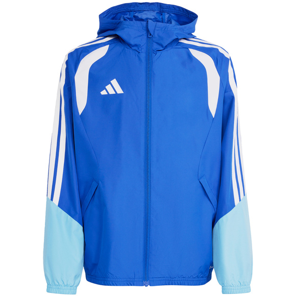 Kurtka dla dzieci adidas Tiro 26 Competition All Weather niebieska KB0157