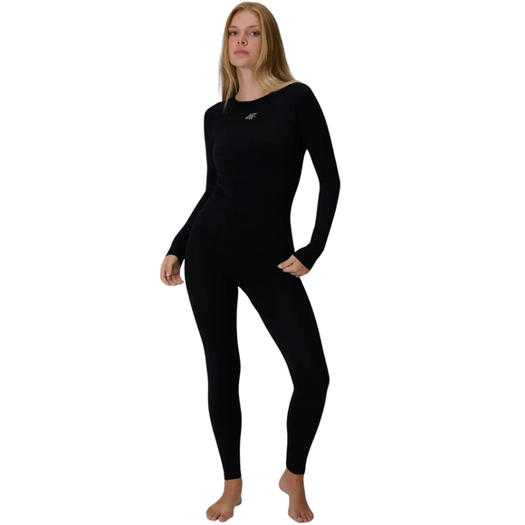 Legginsy termoaktywne damskie 4F F327 głęboka czerń 4FWAW26USEAF327 20S