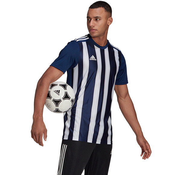 Koszulka męska adidas Striped 21 Jersey granatowa GN5847