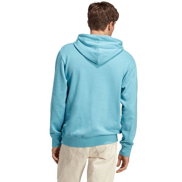 Bluza męska adidas Essentials French Terry Big Logo Hoodie błękitna IC9367