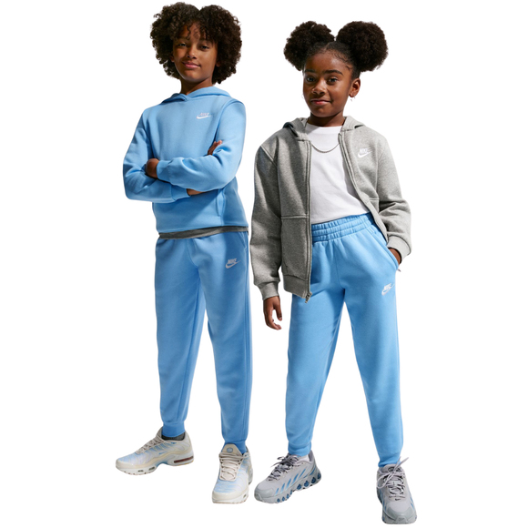 Spodnie dla dzieci Nike Sportswear Club Fleece jasnoniebieskie FD3008 497