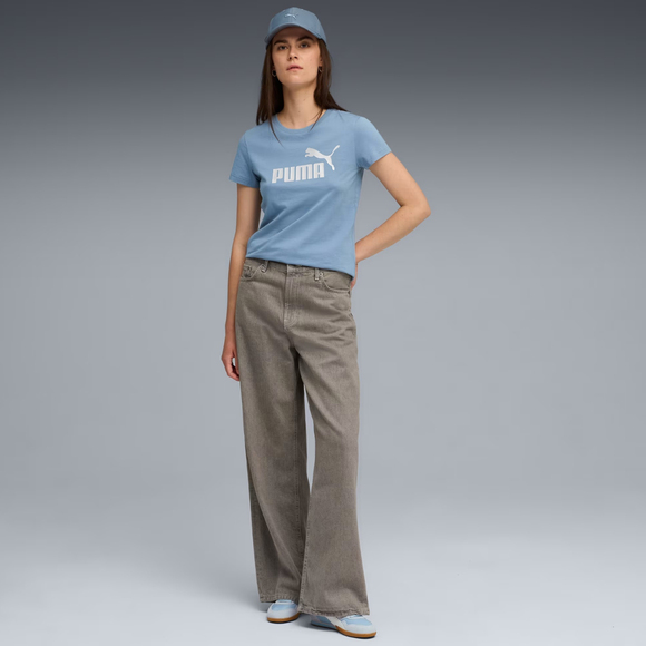 Koszulka damska Puma Ess Metallic No.1 Logo niebieska 631536 34