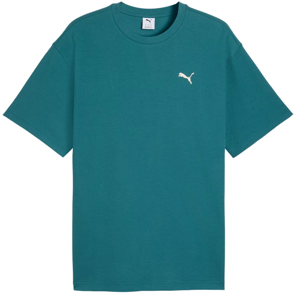 Koszulka męska Puma ESS Elevated Relaxed Tee zielona 692018 41