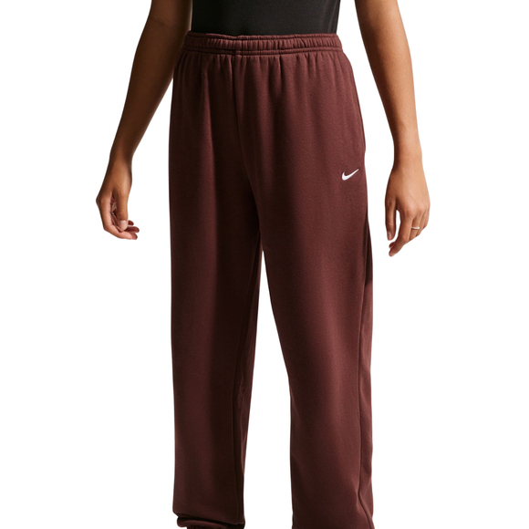 Spodnie dla dzieci Nike Sportswear Studio Fleece brązowe IM4905 658