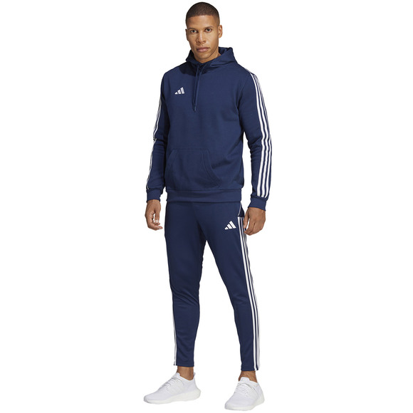 Bluza męska adidas Tiro 23 League Sweat Hoodie granatowo-biała HS3599