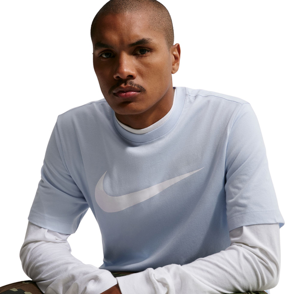 Koszulka męska Nike Nsw Tee Icon Swoosh błękitna DC5094 408