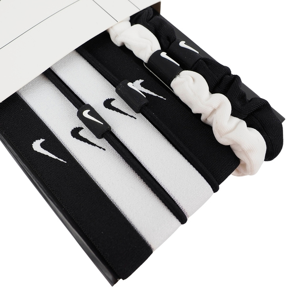 Gumki do włosów Nike Flex Hair Ties 8 szt. biało-czarne N1011934127OS