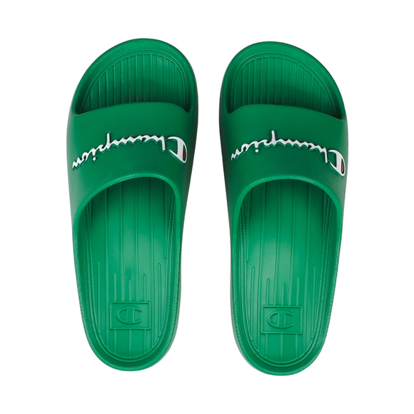 Klapki męskie Champion Cabana Slide zielone S22413 GS130 