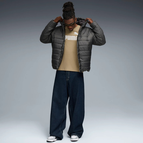 Kurtka męska Puma ESS Hooded Padded szara 685211 44