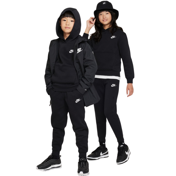 Spodnie dla dzieci Nike Sportswear Club Fleece czarne FD3008 010
