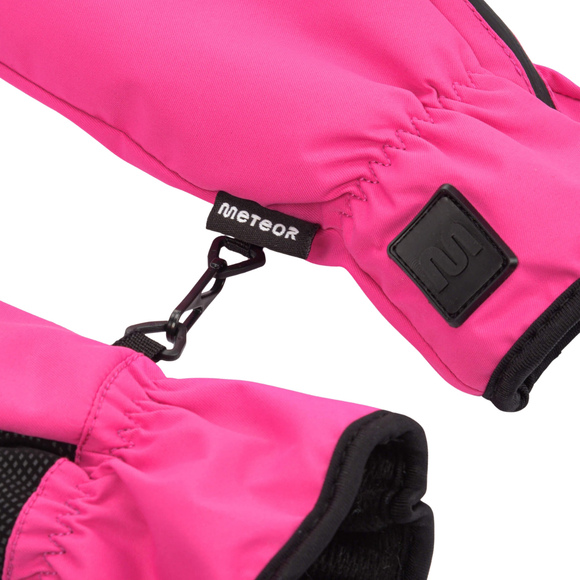 Rękawiczki zimowe Meteor Orel różowo-czarne 17718-17719-17720