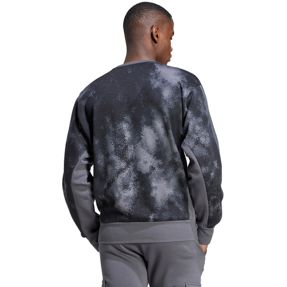 Bluza męska adidas Aop Colourblock czarno-szara JM1721