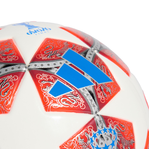 Piłka nożna adidas UCL Womens 25/26 Final Mini czerwono-biała JW1327