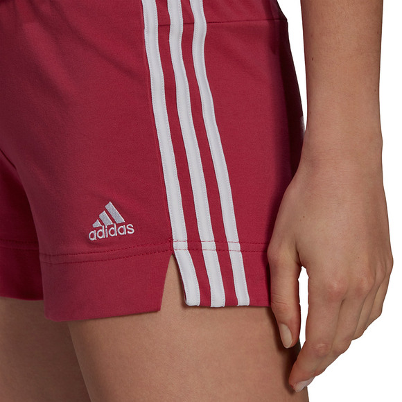 Spodenki damskie adidas Essentials Slim Short bordowe GM5530