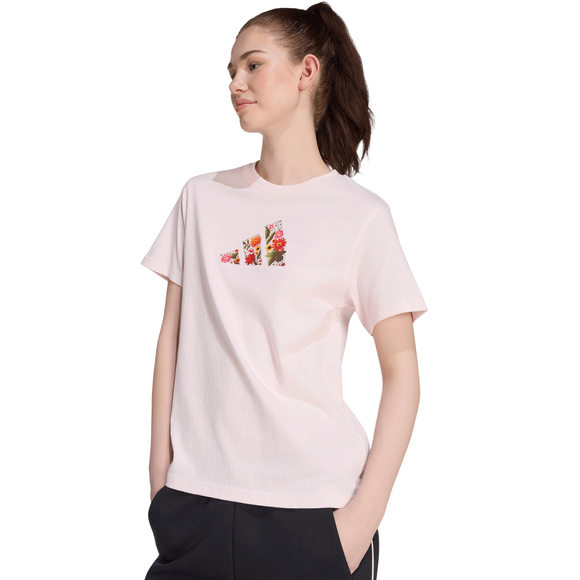 Koszulka damska adidas Floral Regular Graphic jasny róż KT2765