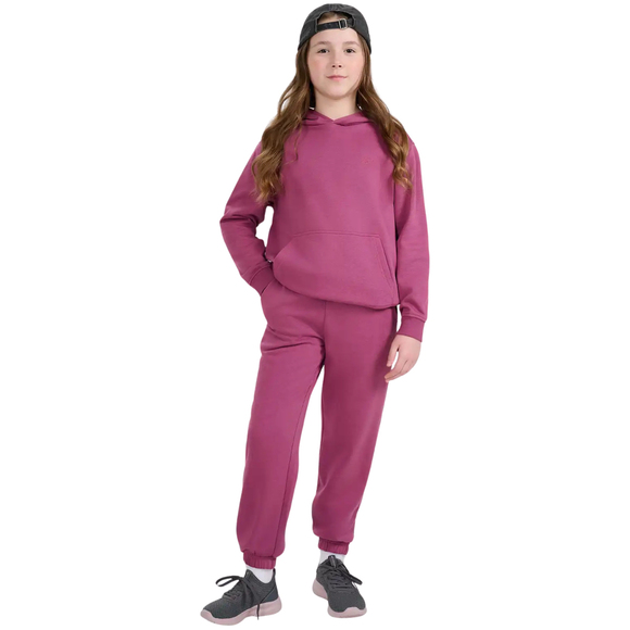 Bluza dla dziewczynki 4F F1953 ciemny fiolet 4FJWAW25TSWSF1953 50S